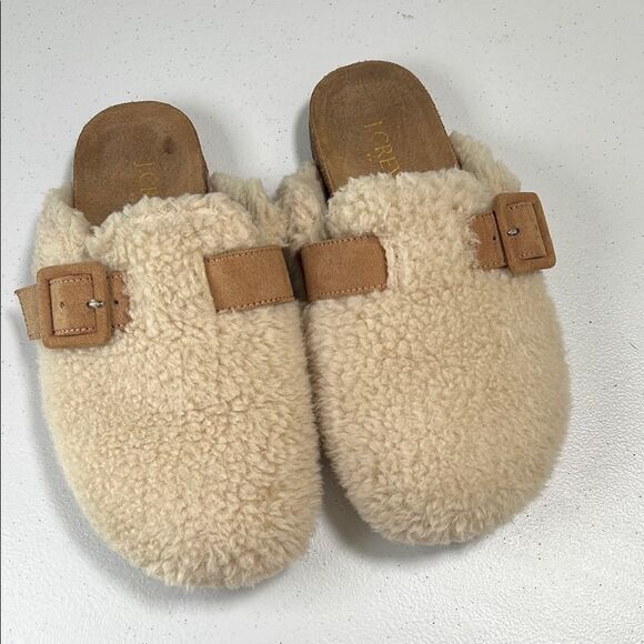 Cozy Cream Shearling Clogs - Picture 1 of 6